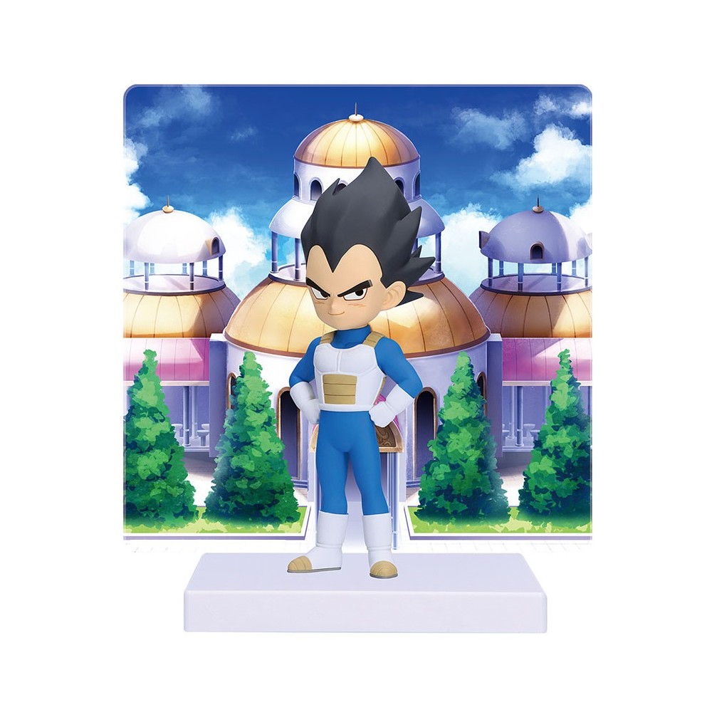 DRAGON BALL DAIMA VEGETA MINI WITH PANEL STATUA FIGURE BANPRESTO