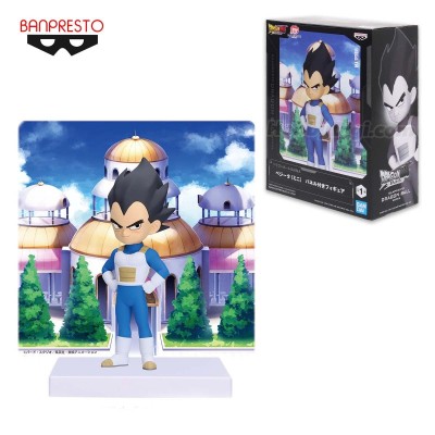 DRAGON BALL DAIMA VEGETA MINI WITH PANEL STATUA FIGURE BANPRESTO