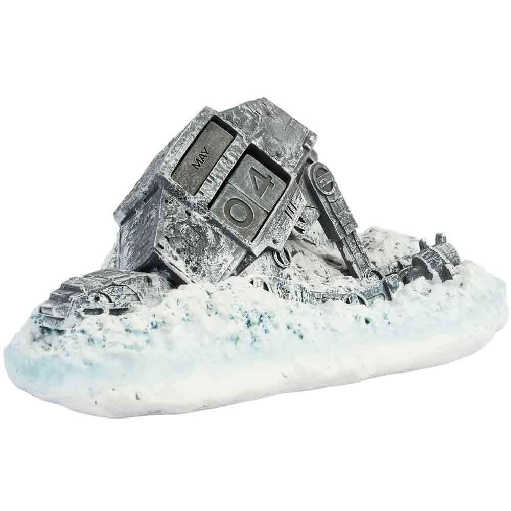 STAR WARS AT-AT WALKER DESTROYED 3D CALENDARIO PERPETUO FIGURE DIORAMA GRUPO ERIK