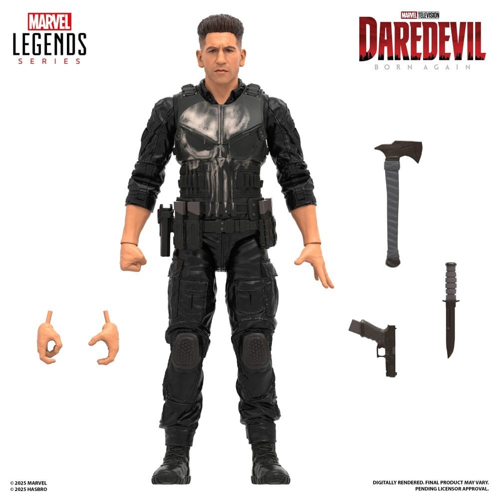 MARVEL LEGENDS DAREDEVIL BORN AGAIN THE PUNISHER ACTION FIGURE HASBRO