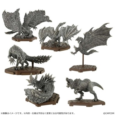 CAPCOM MONSTER HUNTER TRADING FIGURES STONE VERSION DISPLAY SET 6 MINI FIGURES
