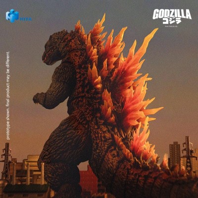 HIYA TOYS GODZILLA 2000 MILLENNIUM EXQUISITE BASIC GODZILLA HEAT RAY 18CM PVC ACTION FIGURE