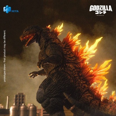 HIYA TOYS GODZILLA 2000 MILLENNIUM EXQUISITE BASIC GODZILLA HEAT RAY 18CM PVC ACTION FIGURE