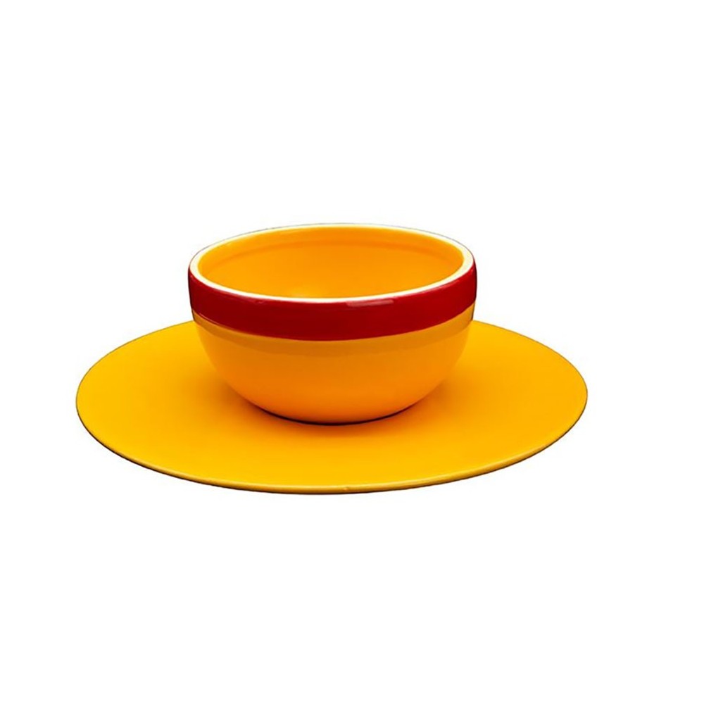 ABYSTYLE ONE PIECE STRAWHAT BOWL AND SAUCER 250ML