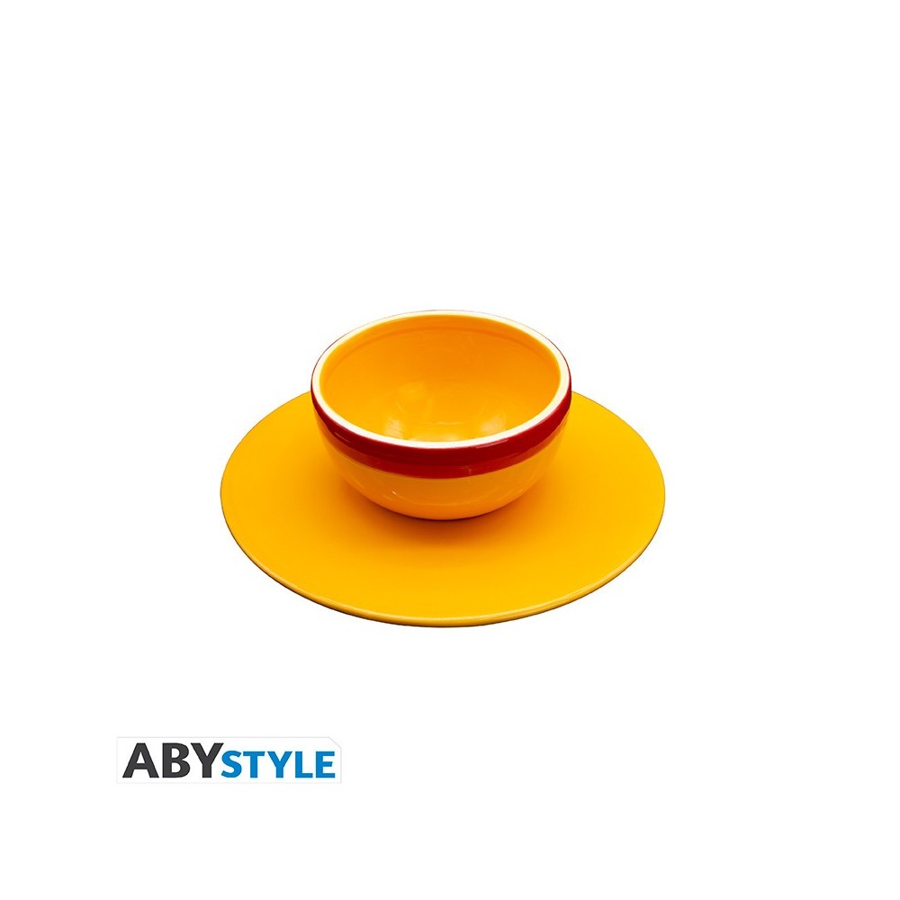 ABYSTYLE ONE PIECE STRAWHAT BOWL AND SAUCER 250ML
