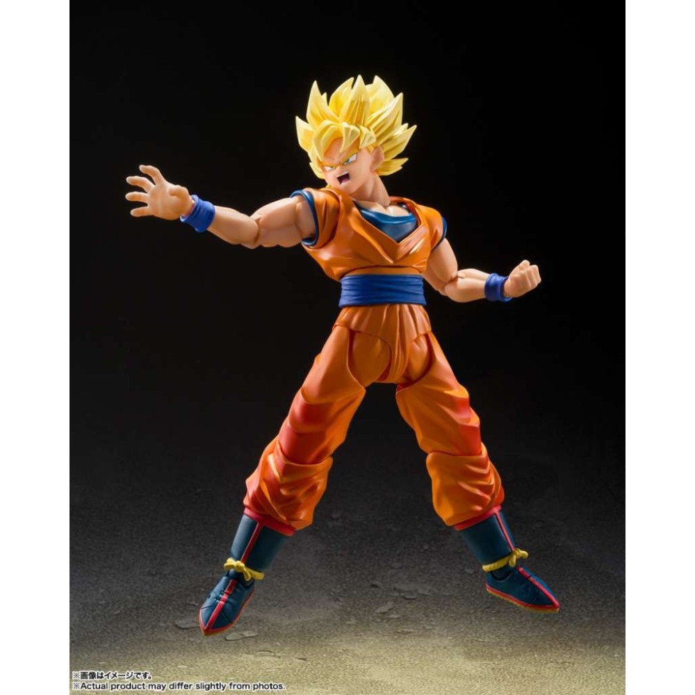 BANDAI DRAGON BALL Z SUPER SAIYAN SON GOKU THE GAMES BEGIN VERSION S.H. FIGUARTS PVC ACTION FIGURE