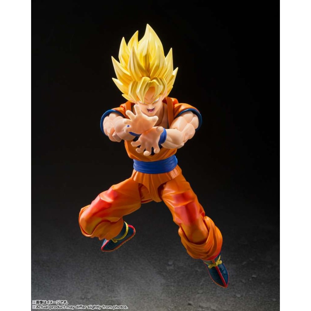 BANDAI DRAGON BALL Z SUPER SAIYAN SON GOKU THE GAMES BEGIN VERSION S.H. FIGUARTS PVC ACTION FIGURE
