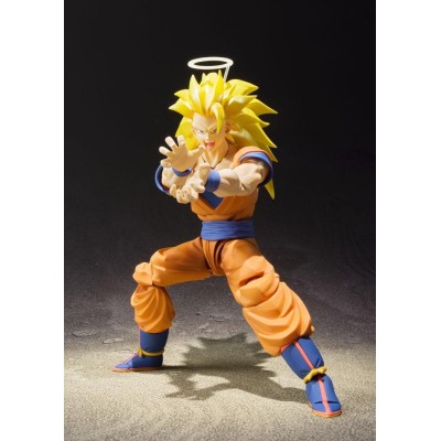 BANDAI DRAGON BALL Z SUPER SAIYAN 3 SON GOKU REISSUE S.H. FIGUARTS PVC ACTION FIGURE