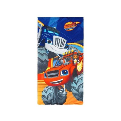 BLAZE E LE MEGAMACCHINE BLAZE E CRUSHER VER. BLU TELO DA MARE 140X70CM DISNEY