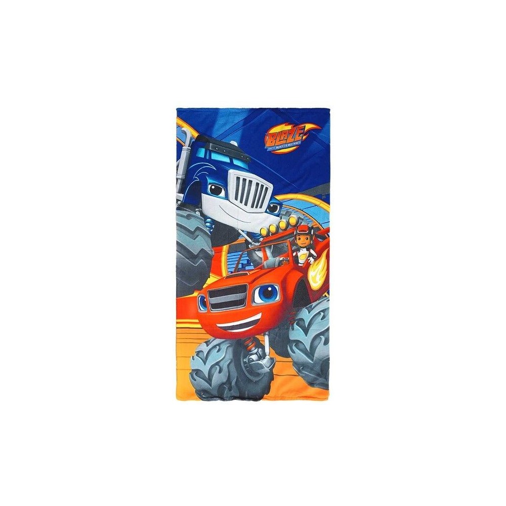 DISNEY BLAZE AND THE MONSTER MACHINES BLAZE AND CRUSHER VER. BLU BEACH BATH TOWEL