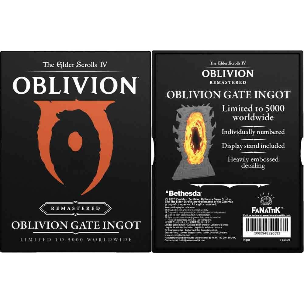 FANATTIK THE ELDER SCROLLS IV OBLIVION GATE INGOT REPLICA