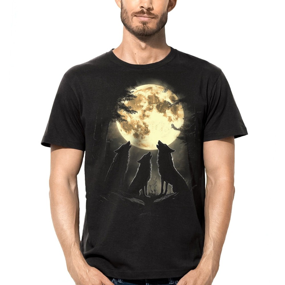 T SHIRT DARK EMBER HOWLING WOLVES