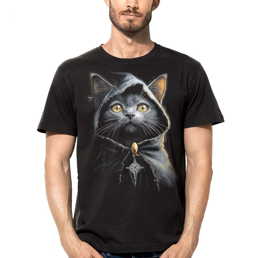 T SHIRT DARK EMBER WITCH CAT