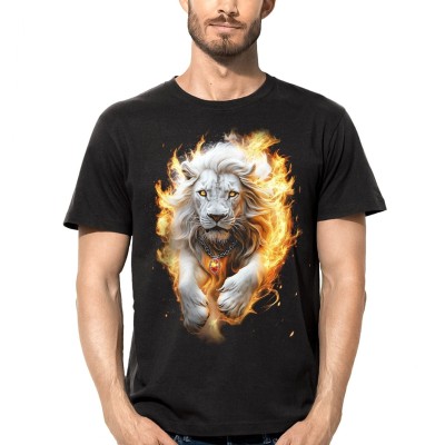 T SHIRT DARK EMBER WHITE LION