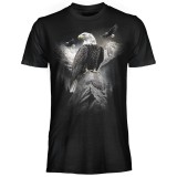 T SHIRT DARK EMBER EAGLE ON ROCK
