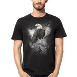 T SHIRT DARK EMBER EAGLE ON ROCK