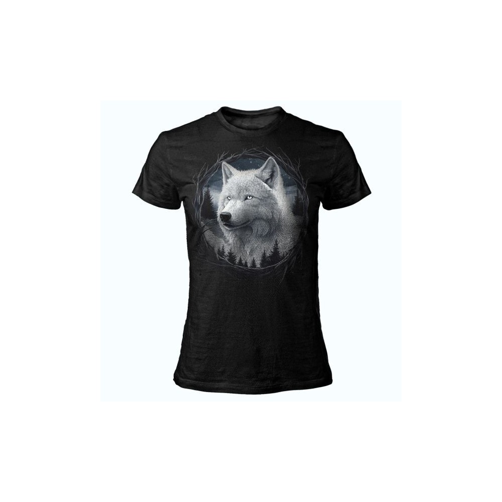 T SHIRT LADY DARK EMBER WOLF