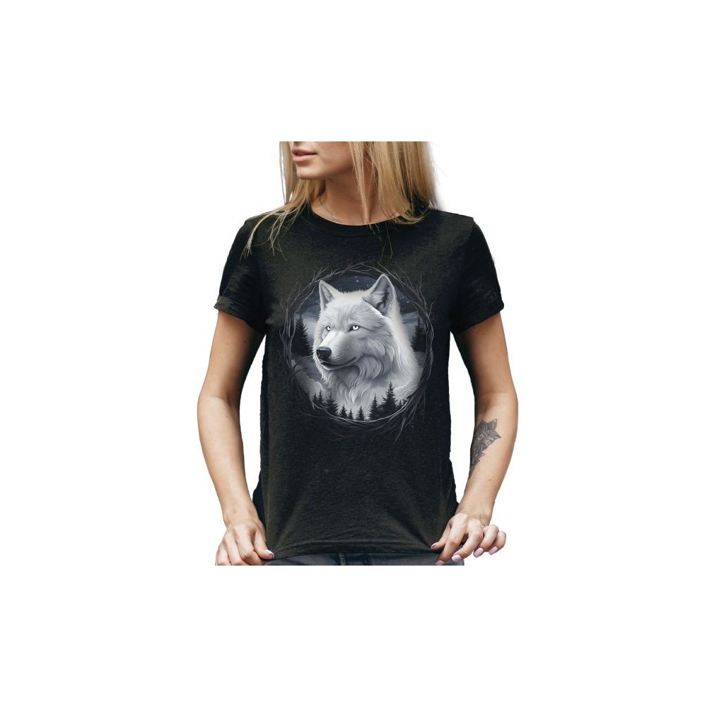 MAGLIA T SHIRT DONNA DARK EMBER LUPO