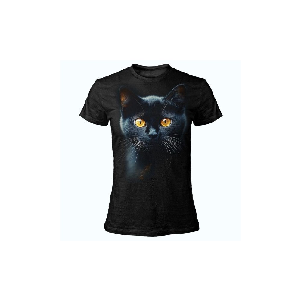 T SHIRT LADY DARK EMBER CAT