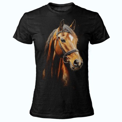 MAGLIA T SHIRT DONNA DARK EMBER CAVALLO