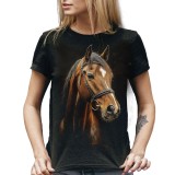 MAGLIA T SHIRT DONNA DARK EMBER CAVALLO