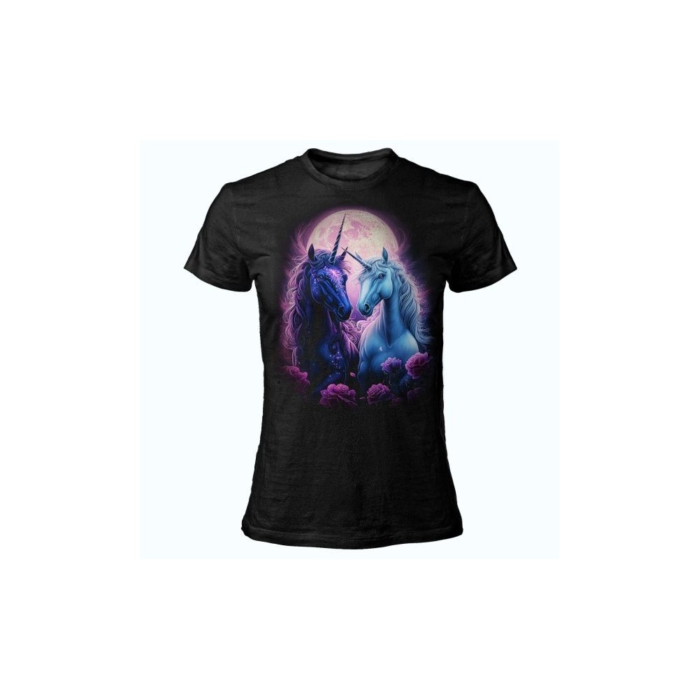 MAGLIA T SHIRT DONNA DARK EMBER UNICORNI