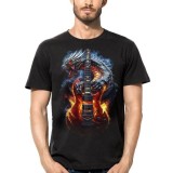 T SHIRT DARK EMBER GUITAR DRAGON