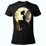 T SHIRT LADY DARK EMBER MOON FAIRY