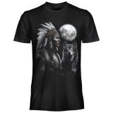 MAGLIA T SHIRT DARK EMBER CAPO INDIANO LUPO