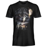 T SHIRT DARK EMBER WOLF BIKERS