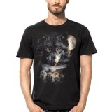 T SHIRT DARK EMBER WOLF BIKERS