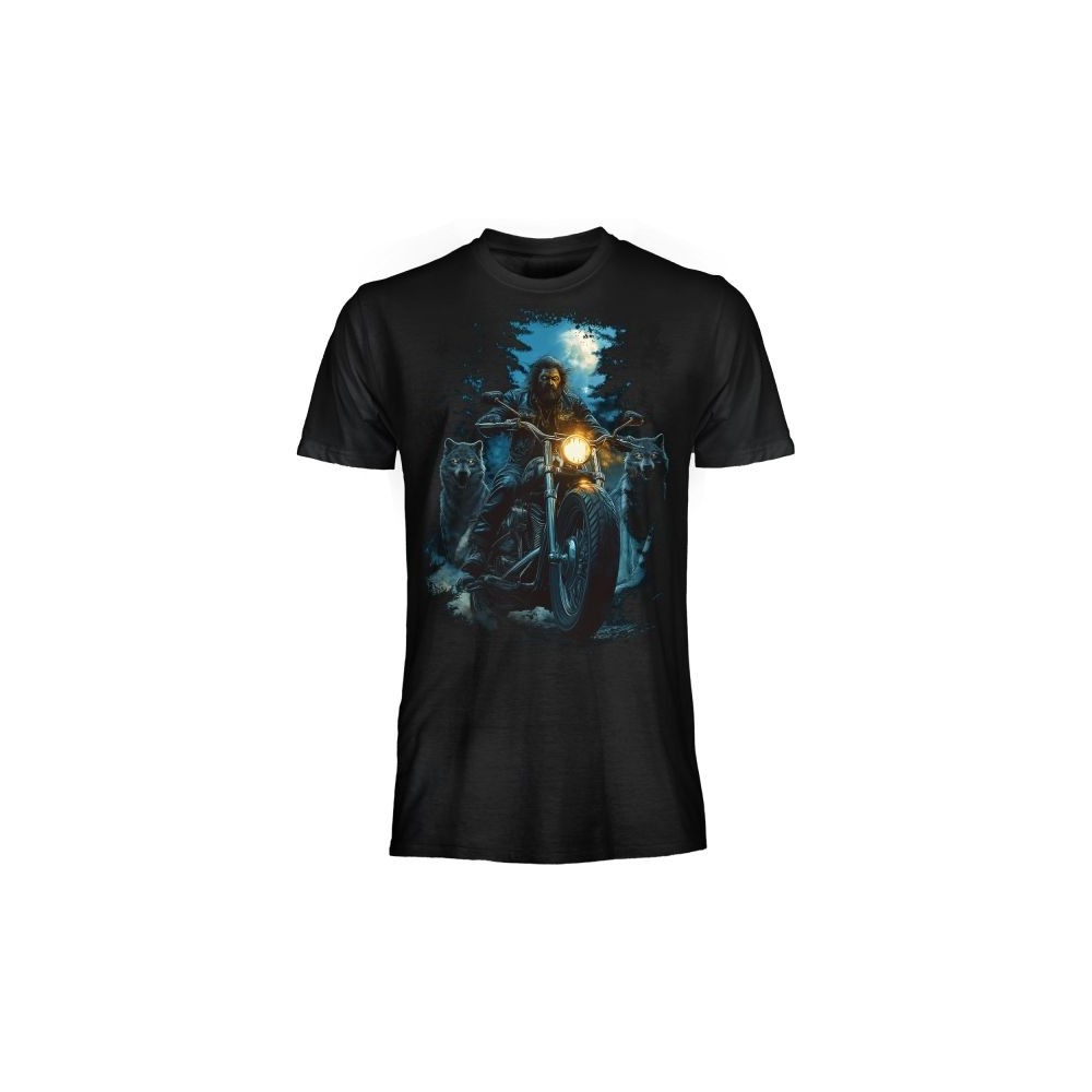 MAGLIA T SHIRT DARK EMBER MOTOCICLISTA LUPO