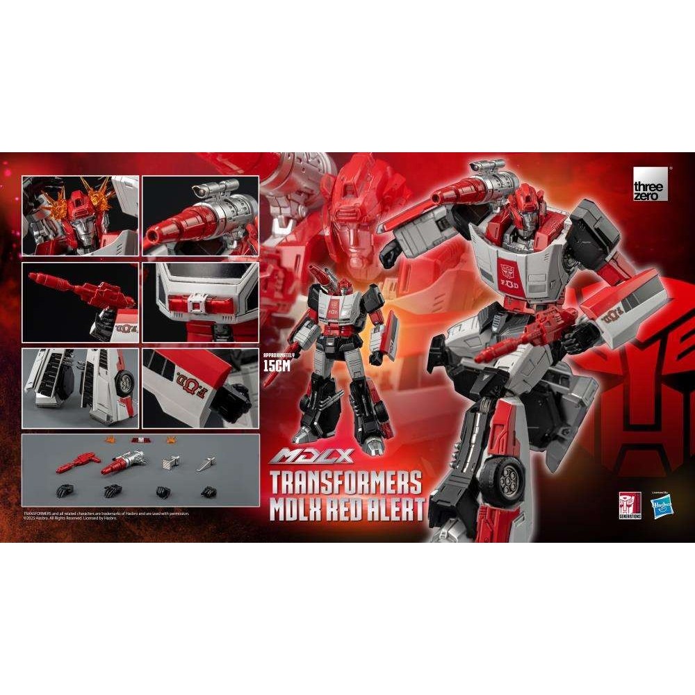 THREEZERO TRANSFORMERS MDLX RED ALERT 15CM ACTION FIGURE