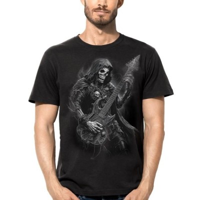 MAGLIA T SHIRT DARK EMBER SCHELETRO CHITARRISTA