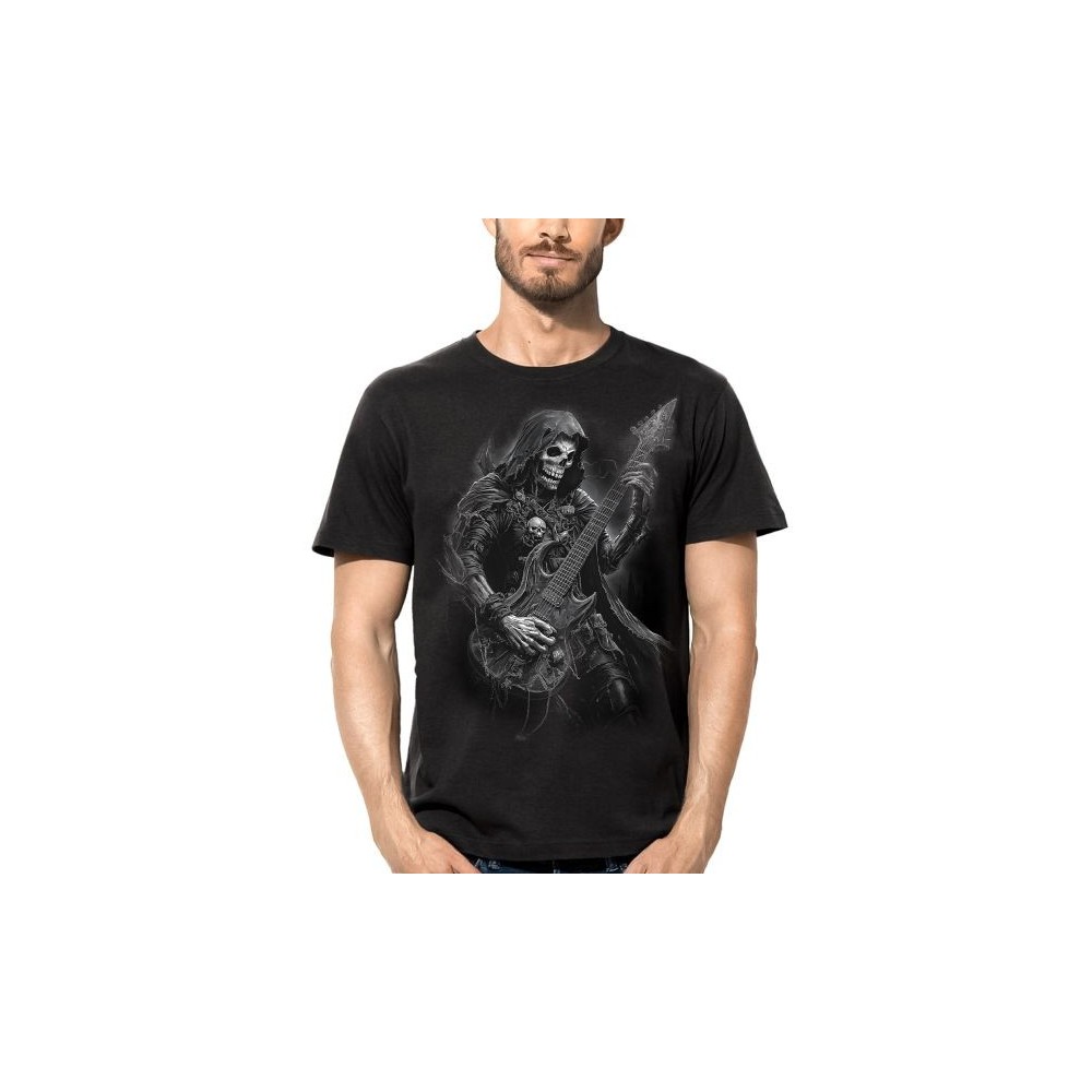 MAGLIA T SHIRT DARK EMBER SCHELETRO CHITARRISTA
