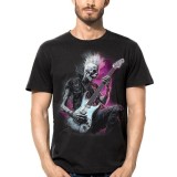 T SHIRT DARK EMBER SKELETON PUNK GUITARIST