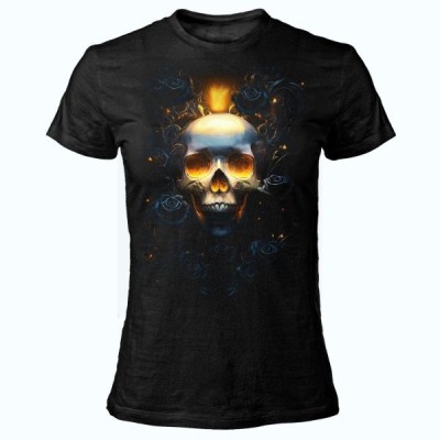 MAGLIA T SHIRT DONNA DARK EMBER TESCHIO