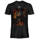 MAGLIA T SHIRT DARK EMBER SCHELETRO PIRATA