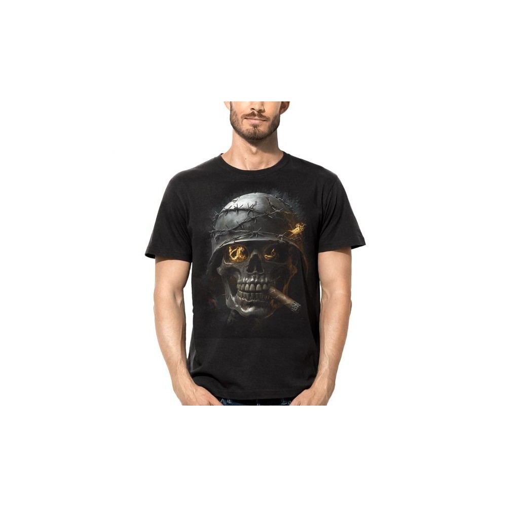 T SHIRT DARK EMBER SOLDIER SKULL