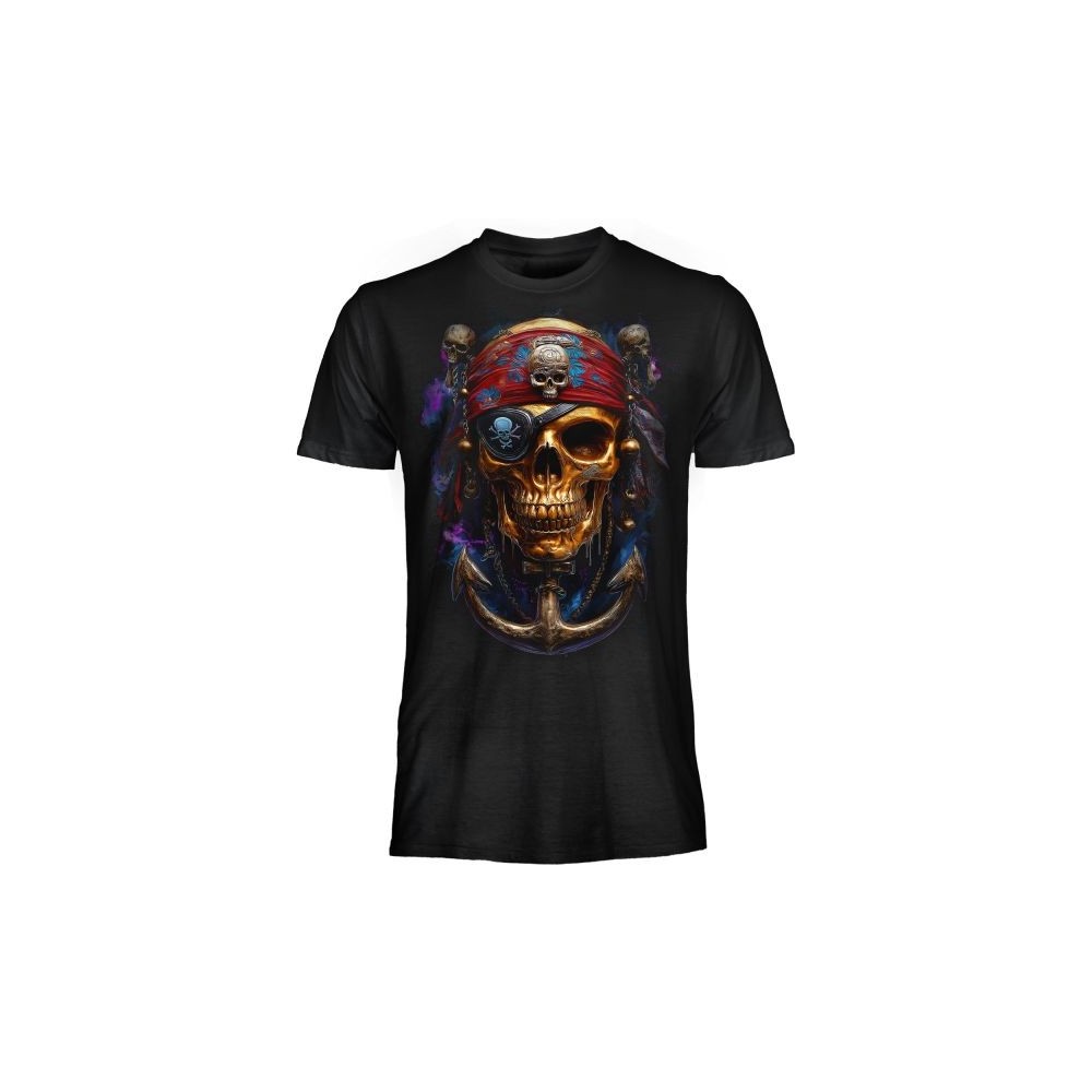 MAGLIA T SHIRT DARK EMBER TESCHIO PIRATA