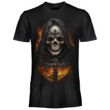 T SHIRT DARK EMBER CROSS SKULL