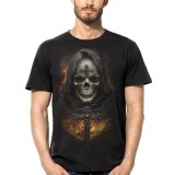 T SHIRT DARK EMBER CROSS SKULL