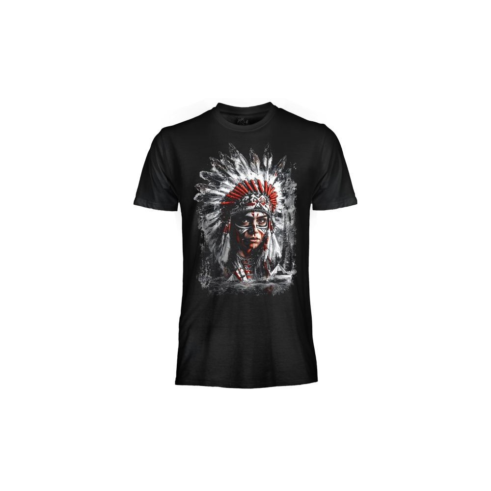 T SHIRT DARK EMBER FEMALE INDIAN CHIEF