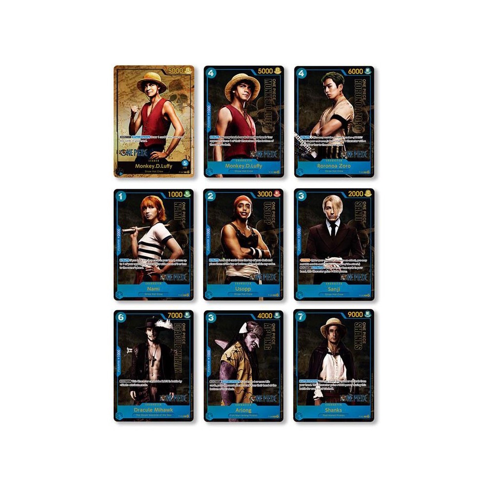 BANDAI ONE PIECE PREMIUM CARD COLLECTION LIVE ACTION EDITION SET