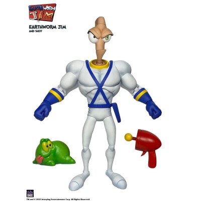 EARTHWORM JIM AND SNOT WAVE 1 ACTION FIGURE PREMIUM DNA TOYS