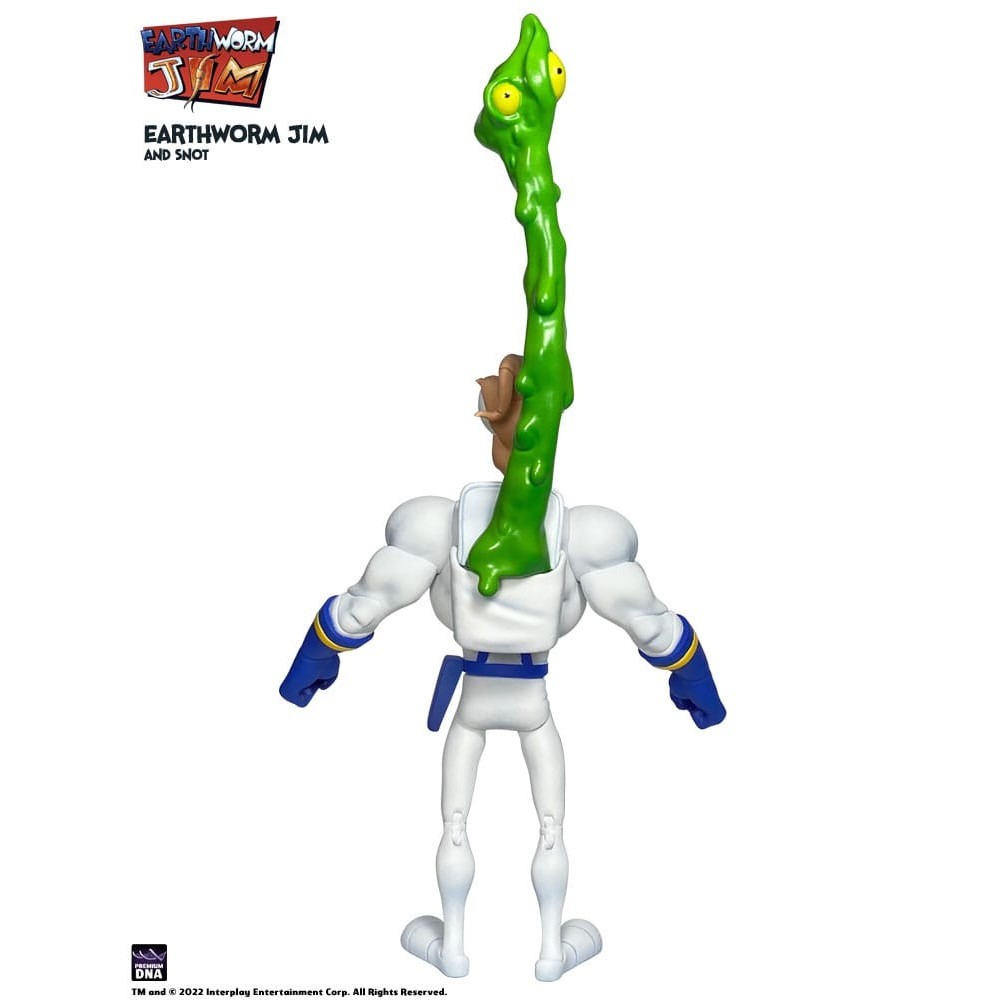 EARTHWORM JIM AND SNOT WAVE 1 ACTION FIGURE PREMIUM DNA TOYS
