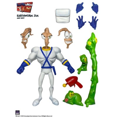 EARTHWORM JIM AND SNOT WAVE 1 ACTION FIGURE PREMIUM DNA TOYS