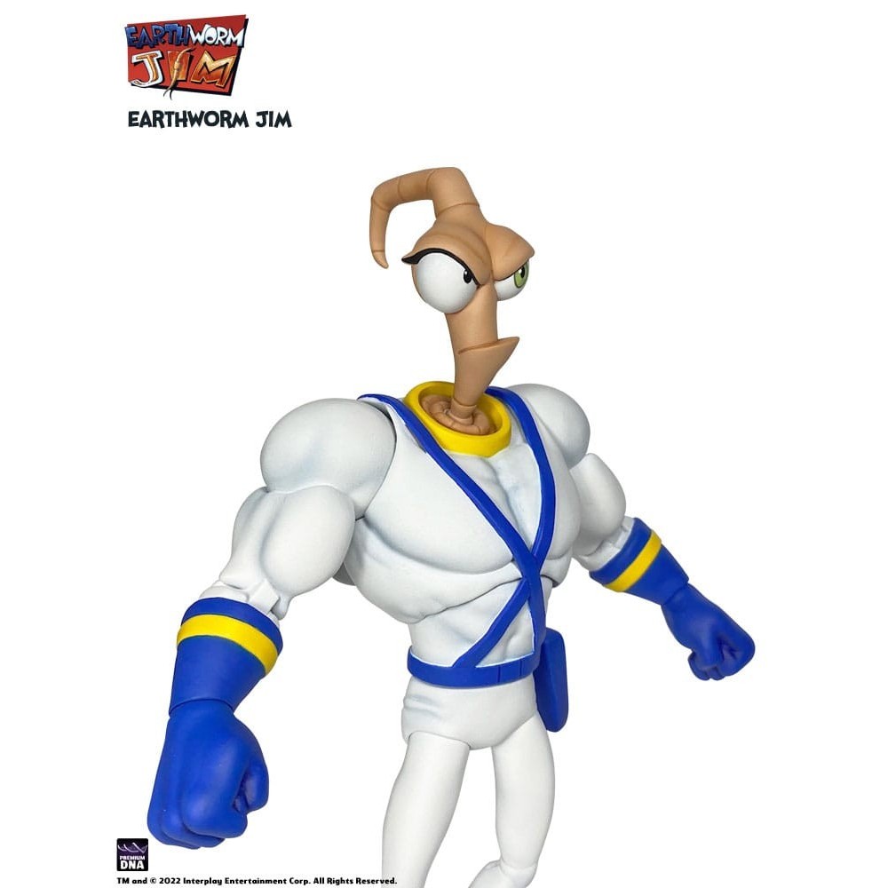 EARTHWORM JIM AND SNOT WAVE 1 ACTION FIGURE PREMIUM DNA TOYS