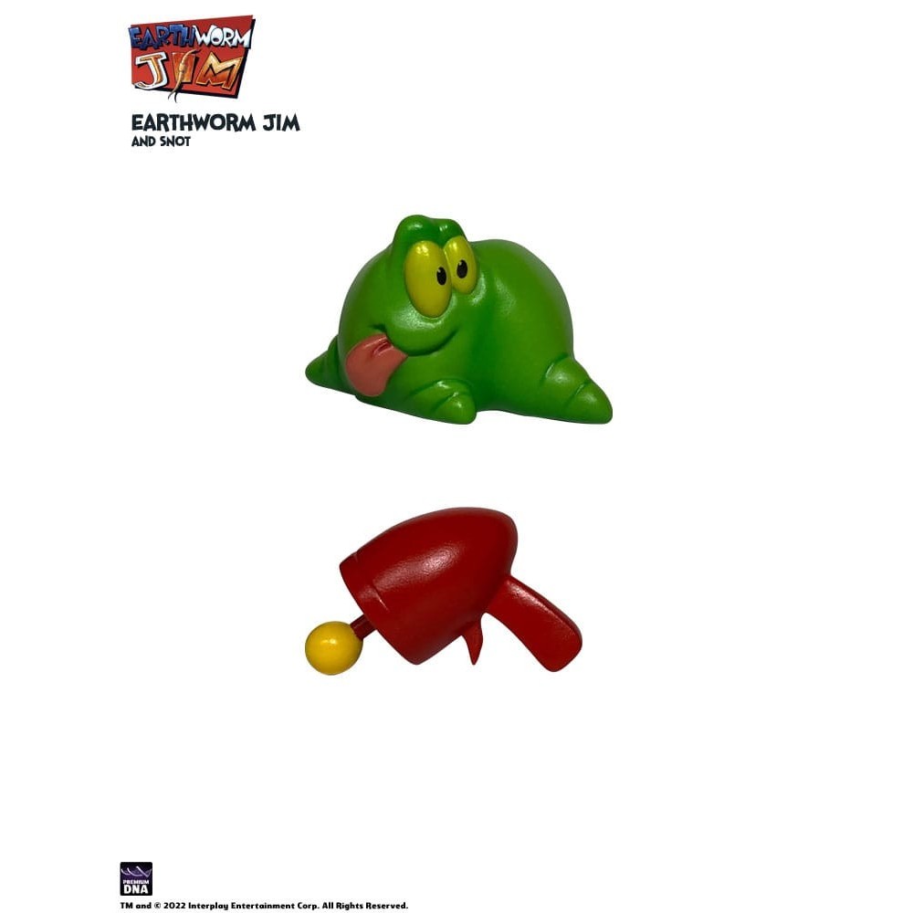 EARTHWORM JIM AND SNOT WAVE 1 ACTION FIGURE PREMIUM DNA TOYS