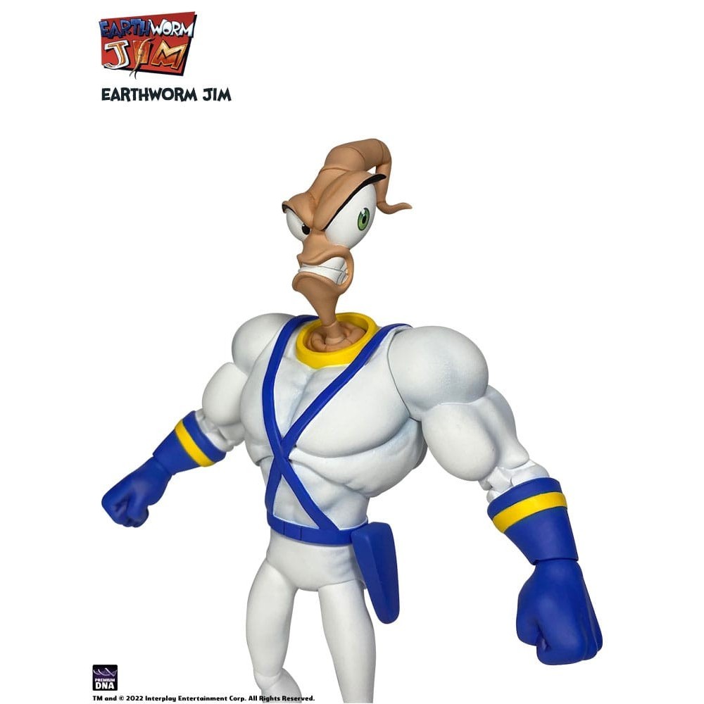 EARTHWORM JIM AND SNOT WAVE 1 ACTION FIGURE PREMIUM DNA TOYS